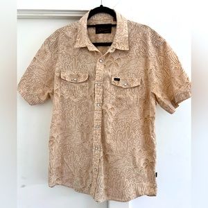 Howler Brothers western pearl snap short sleeve men’s shirt.